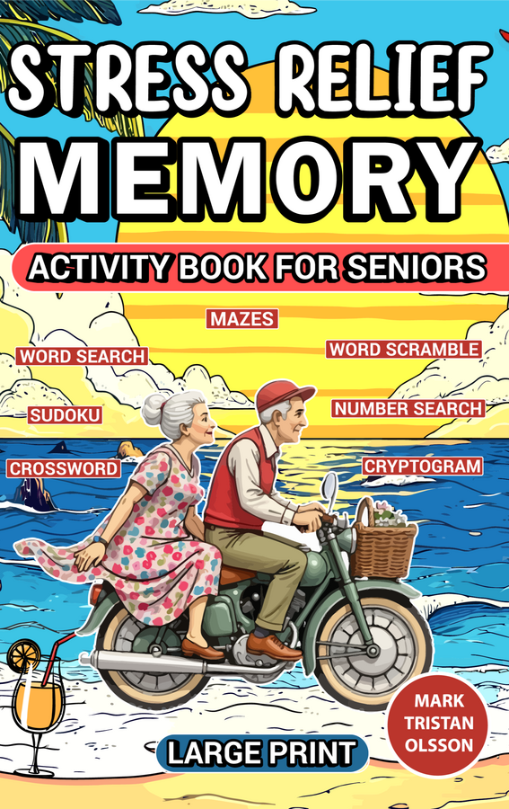 Stress Relief Memory: Activity Book For Seniors Large Print
